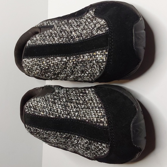 Easy Spirit traveltime278 mule 7M black suede metallic tweed - Picture 2 of 7